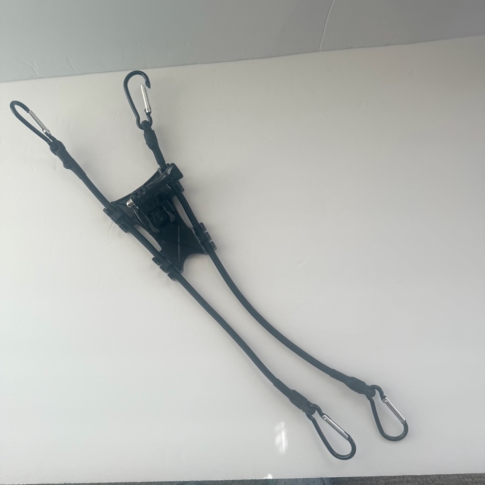 Go Pro Holder/Camera Black Adjustable Fence Harness with Carabiners